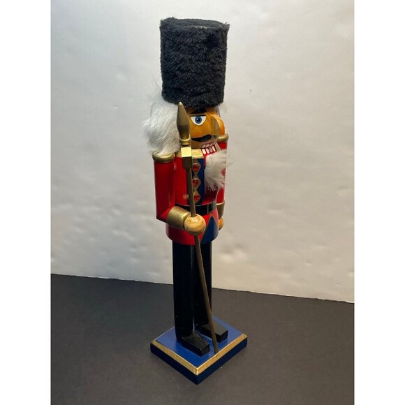 set of 2 Nutcracker Soldier large 15" Christmas decor wood - Picture 10 of 16
